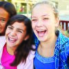 Teenager girls laughing